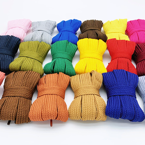 Lacets plats extra larges de 2cm à la mode Lacets de chaussures de 2cm pour baskets Dentelle colorée et élégante - Product Image 1