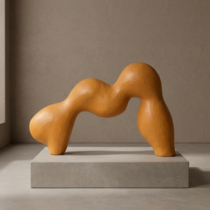30 cm X 7.01 cm X 16.99 cm Abstract Sculpture Irregular Shape Artistic Tabletop Home Office Modern Design Single Piece Molded - Product Image 6