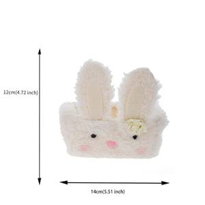 प्यारा ईस्टर खरगोश टोकरी घर सजावट गुणवत्ता गुणवत्ता वाले प्लग भंडारण बॉक्स के लिए कान के साथ सीधे - Product Image 2