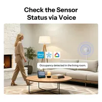 Sonoff SNZB-06P24 Sense Guard Capteur de présence humaine Zigbee pour usage intérieur, radar à ondes millimétriques 24 GHz avec contrôle via application via Matter pour la maison