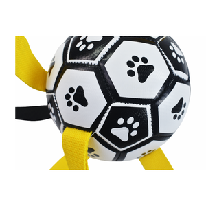 Pelota <span class=keywords><strong>de</strong></span> Fútbol <span class=keywords><strong>de</strong></span> Juguete con Asas <span class=keywords><strong>de</strong></span> Agarre y Diseño <span class=keywords><strong>de</strong></span> Huellas <span class=keywords><strong>de</strong></span> Patas para Jugar al Tira y Afloja <span class=keywords><strong>en</strong></span> Exteriores, Jardín o Playa - Product Image 6