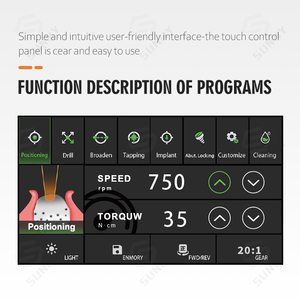 Sistema de Motor para Implantes Dentales en Oferta con Reducción de 20:1 y Contraángulo / Máquina para Implantes Dentales - Product Image 5