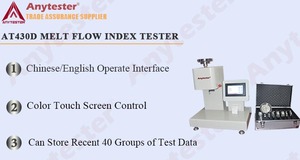AT430D Melt Flow Index <span class=keywords><strong>Tester</strong></span> 7 inch kleurenaanraakschermbediening - Product Image 3