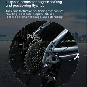 Vélo de montagne à <span class=keywords><strong>cadre</strong></span> en acier à haute teneur en carbone, 27 vitesses, ultra léger, frein à disque double, pneu gras de <span class=keywords><strong>26</strong></span> <span class=keywords><strong>pouces</strong></span>, <span class=keywords><strong>VTT</strong></span> tout-terrain, pédale ordinaire pour hommes - Product Image 5
