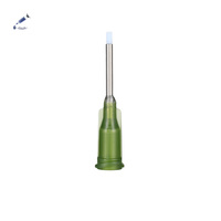 Aiguille de distribution Liscoe 14G 1" en acier inoxydable avec revêtement PTFE Teflon, embout Luer Lock résistant aux produits chimiques, pointe pour colle, OEM