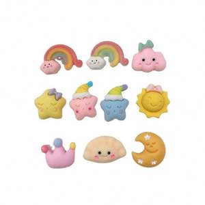 เรซินรูกการ์ตูนเมโลดี้เรซินแผ่นหลังเรียบพิมพ์3D สำหรับทำผมแบบทำมือทำมือทำผมรูปโบว์ตกแต่งตรงกลาง - Product Image 1