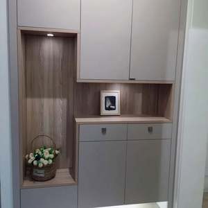 Armoire à chaussures moderne de taille personnalisée, meubles en bois massif durables pour salon, villa, hôtel, protection de l'environnement chinoise - Product Image 1