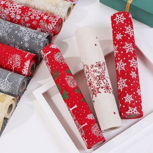 Nappe de table personnalisée pour décoration de sapin de Noël, nappe de table en lin de haute qualité imprimée, décorations de fête de Noël - Product Image 4