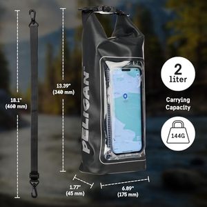 Summer <strong>Outdoor</strong> Ocean IPX-6 2L PVC Dry <strong>Bag</strong> Roll Top <strong>Waterproof</strong> Backpack <strong>Phone</strong> Case Essentials <strong>Camping</strong> Swimming Beach Fishing - Product Image 4
