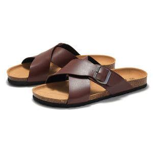 Nouvelles pantoufles d'extérieur en EVA avec doublure en cuir, respirantes, semelle antidérapante, confortables, semelle souple - Product Image 4