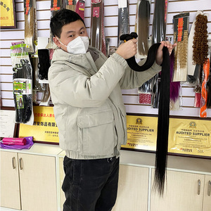 Mechones de cabello humano peruano y brasileño, cabello liso, virgen, 10A, 100% - Product Image 1