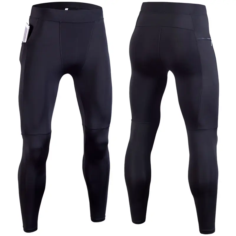 Hot Selling Seamless Slim Fit Yoga Pants Men Compression Running Sports Leggings Tight