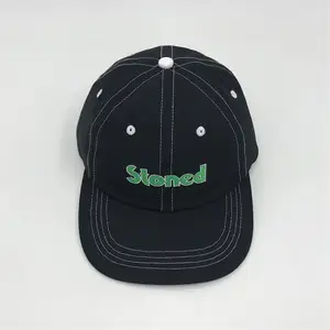 Пользовательские контрастные цветные сшитые шляпы, высококачественные шляпы с вышитым логотипом, собственные шляпы с логотипом на заказ