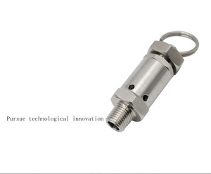 Thép không gỉ 304 Mini khí nén Máy nén khí an toàn van 2/4 điểm kéo vòng xả van giảm áp - Product Image 5