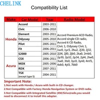 Adaptateur auxiliaire de changeur de CD avec microphone Câble AUX USB dans le changeur de CD numérique de voiture pour Honda 2.4