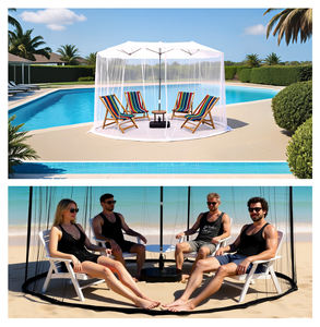 Filet de parasol portable double face de 15 pieds avec moustiquaire pliable pour porte à <span class=keywords><strong>fermeture</strong></span> éclair unique pour usage domestique - Product Image 5