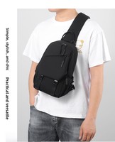Sac de poitrine multifonctionnel élégant et sportif, décontracté, à bandoulière unique, grande capacité, tendance