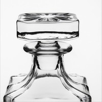 Decantador de Whisky de Cristal Cuadrado de 750 ml, Estilo Antiguo, Personalizado, Sin Plomo, en Oferta, para Regalo del Día del Padre