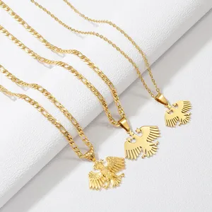 قلادات بعلم سوريا للنساء والرجال، مجوهرات جديدة بتصميم النسر والخريطة السورية # 566562 - Product Image 4