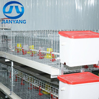 Système de cages à poulets empilables de type H pour l'élevage commercial, installation facile, machine d'élevage avicole pour poulailler