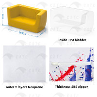CATC Publicité Événements Utilisation Meubles Gonflables Canapé Gonflable Facile à Installer pour L'extérieur Tailles Personnalisées Chaise Gonflable