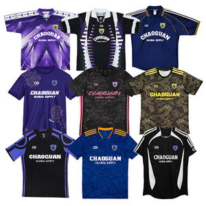 Conjunto de Ropa Deportiva de Fútbol Personalizada 100% Poliéster, Camiseta Deportiva de Fútbol de Secado Rápido para Hombre, Camisetas de Fútbol Retro Personalizadas - Product Image 1