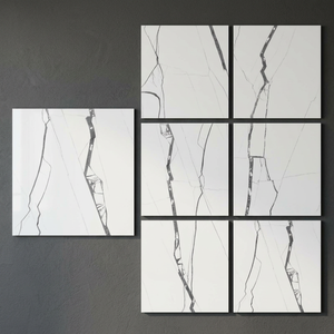Modern Carrara 800x800mm Polished Glazed Porcelain Tiles Classic White Marble Collection - Product Image 4