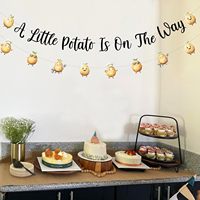 Dekorasi Baby Shower Kentang, Spanduk 'Kentang Kecil Sedang Dibawa' untuk Perlengkapan Pesta Netral Gender