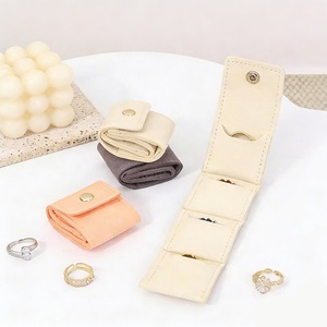 Bolsa de Viaje para Joyas, Estuche Enrollable Portátil para Guardar Joyas, Solución de Almacenamiento para Viajes, para Guardar Anillos, Aretes y Otros Artículos - Product Image 5