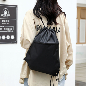 Personalized Promotional Blank Gym Draw String Bags Custom Logo Nylon Polyester <b>Drawstring</b> Bag Sports Zipper <b>Drawstring</b> Backpack - Product Image 6