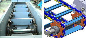 ระบบสายพานลำเลียงโซ่ลากคุณภาพระดับพรีเมี่ยมออกแบบมาสำหรับโรงงานขนย้ายวัสดุจำนวนมากที่มีความทนทานโรงงานคลังสินค้าในโรงงานอุตสาหกรรม - Product Image 2