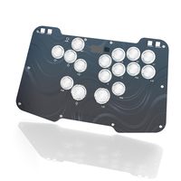 Manette de jeu Duelpad Zen16 Arcade Joystick Leverless Controller Hitbox pour PC, clavier de combat pour PS4/Switch/Steam, accessoires de jeu