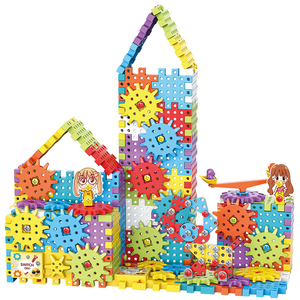 Tự làm điện khối xây dựng vui gạch Đồ chơi nhựa 3D máy in giáo dục bánh răng đồ chơi công cụ bộ với điện Khoan hơi nước đồ chơi - Product Image 3