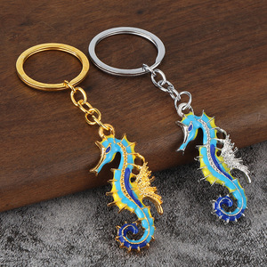 Colgante Creativo de Caballito de Mar, Llavero Retro de Aleación de Zinc con Temática Marina, Accesorios Personalizados para Bolsos para Hombres y Mujeres, Colgante Transfronterizo - Product Image 1