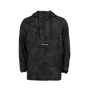 Giacca Anorak Impermeabile <span class=keywords><strong>da</strong></span> Uomo con Logo Personalizzato, Pullover con Mezza Zip, Antivento con Cappuccio, Riflettente Mimetico, Streetwear per Escursionismo - Product Image 1