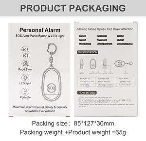 Meilleure qualité ABS Mini <span class=keywords><strong>Safesound</strong></span> porte-clés sécurité personnelle auto-défense <span class=keywords><strong>alarme</strong></span> de sécurité avec avertissement défensif - Product Image 6