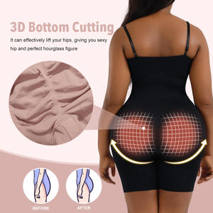 Combinaison pour femme avec ouverture à l'entrejambe, pratique pour les toilettes, design amincissant la taille, contrôle du ventre, body sculptant sans couture - Product Image 5