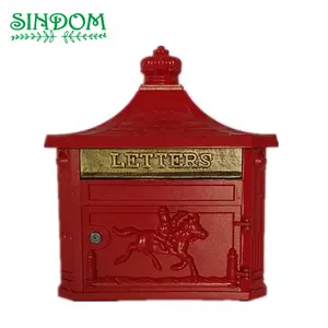 Vintage European Style Wand halterung Briefkasten Red Residential Mailbox