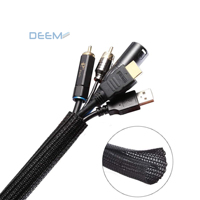 Deem Protector de Cables, Funda de Goma para Cables, Tubo Protector para Cables USB, Cables de Alimentación, Cables de Audio y Video