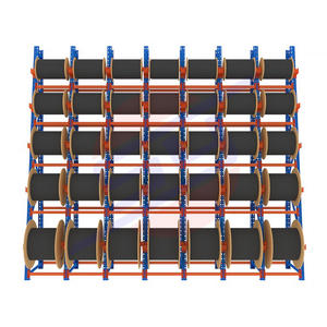 מדפי סליל פלדה כבד עבור מחסן אחסון מפעל אחסון תכונה הגנה קורוזיה סיטונאית - Product Image 1