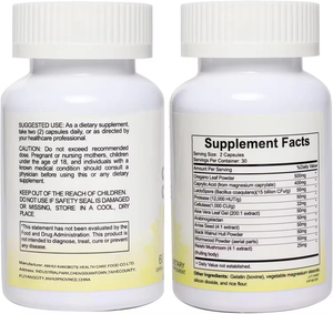 Compléments alimentaires à base de plantes OEM, capsules de désintoxication intestinale et du côlon, soutien à la santé intestinale des adultes, capsules de nettoyage de la candidose - Product Image 5