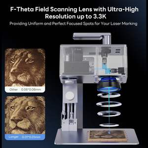 Grabador Láser Portátil Nano Pro de 12W, Cortador de Alta Velocidad de 5000 mm/s, Precisión de 0,01 mm, Máquina de Corte de Madera y Acrílico - Product Image 5