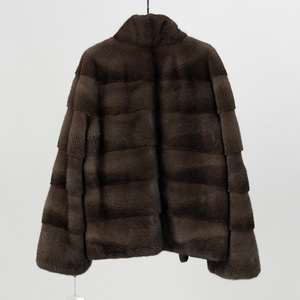 Pelliccia di <span class=keywords><strong>Visone</strong></span> Vero NAFA di Lusso Colore Naturale per Donna di Marca Personalizzata <span class=keywords><strong>con</strong></span> la Migliore Qualità - Product Image 2