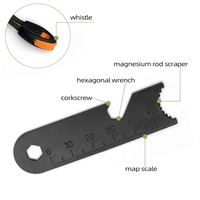 Baiyuheng Ferrocerium Rod Flint Fire Starter avec poignée en bois percé pour la randonnée de survie en plein air et les aventures de camping en famille