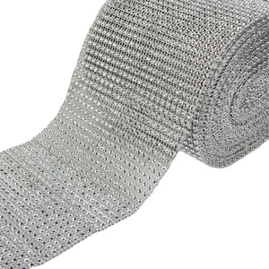 Rollo de malla de diamantes de imitación Stephen Chow, 24 filas, galvanizado al vacío, para accesorios de joyería DIY, ropa y manualidades - Product Image 2
