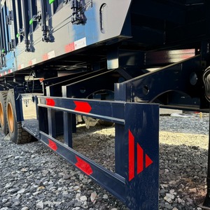 <span class=keywords><strong>Remorque</strong></span> benne basculante latérale à prix d'usine, 3, 4 ou 5 essieux, 12 roues, pour transport de machines lourdes - Product Image 3