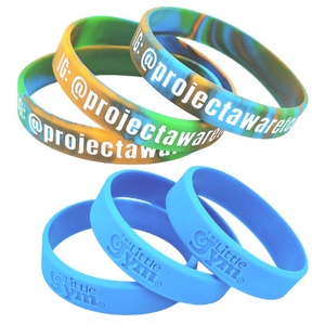 Hot Sale Custom Blue Waterproof Silicone Wristbands Personalized <b>Inspirational</b> Quotes for Birthday & Wedding - Product Image 4