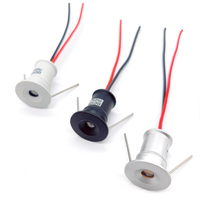 Mini spot LED 1W, mini projecteur LED 12V 24V, découpe 27mm, encastré, IP65, lampe de meuble, éclairage de vitrine