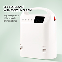 2025 Salon sans fil sèche-ongles manucure professionnel Base en métal 108W sans fil Rechargeable UV LED lampe de polymérisation des ongles