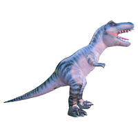Costume gonflable de dinosaure T-Rex à dégradé de couleurs pour le plaisir familial, costumes gonflables T-Rex pour adultes en vente